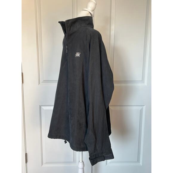 Men’s Charcoal Gray Herringbone Quarter Zip Pullover XXL - Picture 2 of 4